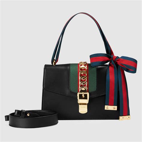 gucci sylvie shoulder bag review|Gucci sylvie leather shoulder bag.